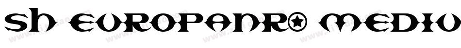 Sh EuropaNr2 MediumC字体转换